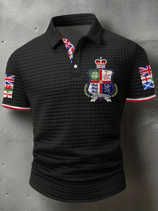 Men's UK Scotland England Northern Ireland Wales Flag Art Printed Casual Tops trupatriotic
