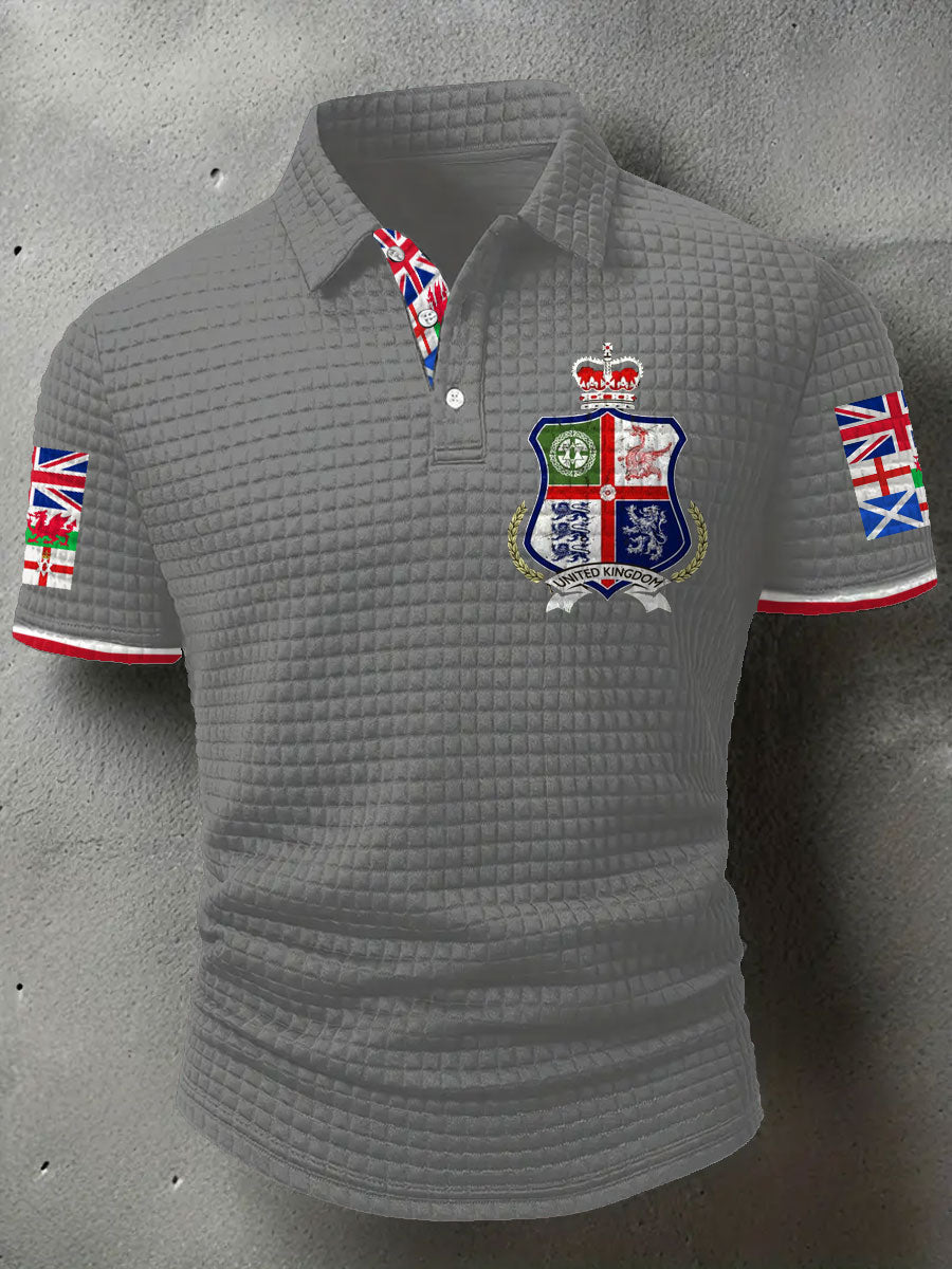 Men's UK Scotland England Northern Ireland Wales Flag Art Printed Casual Tops trupatriotic