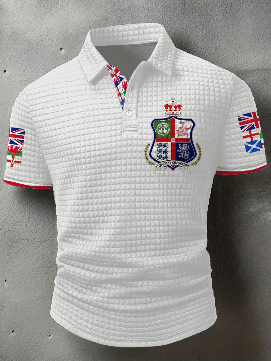 Men's UK Scotland England Northern Ireland Wales Flag Art Printed Casual Tops trupatriotic