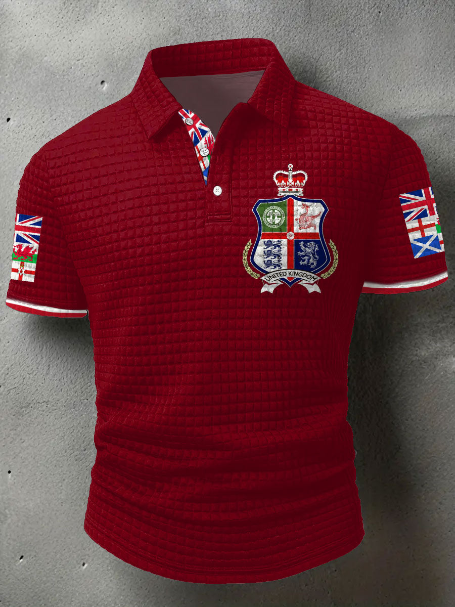 Men's UK Scotland England Northern Ireland Wales Flag Art Printed Casual Tops trupatriotic