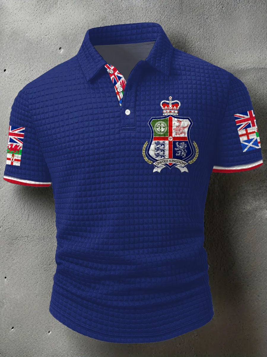 Men's UK Scotland England Northern Ireland Wales Flag Art Printed Casual Tops trupatriotic