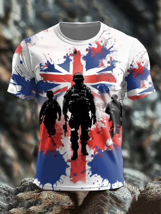Men's British Veteran short sleeves t-shirt trupatriotic