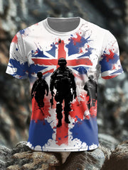 Men's British Veteran short sleeves t-shirt trupatriotic