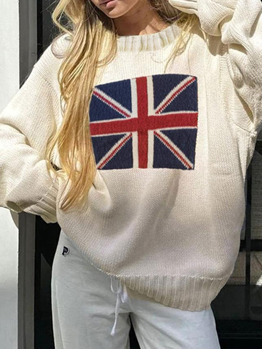 Women's British Flag Sweatshirt trupatriotic