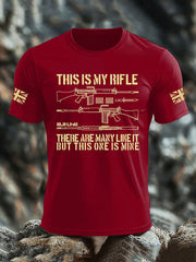 Men's British Veteran imitation cotton short-sleeved T-shirt trupatriotic