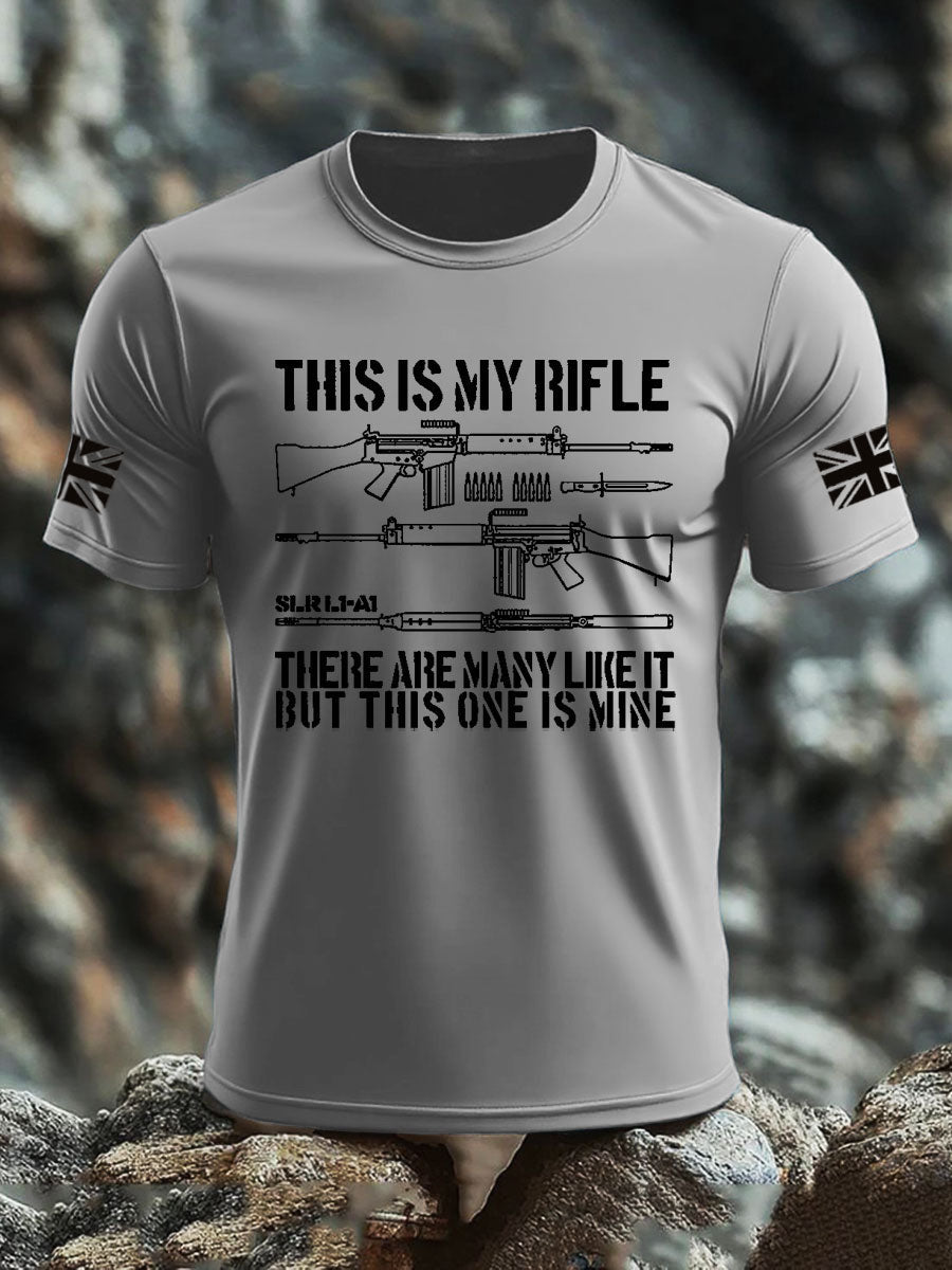 Men's British Veteran imitation cotton short-sleeved T-shirt trupatriotic