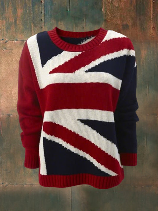 Women's British Flag Sweatshirt trupatriotic