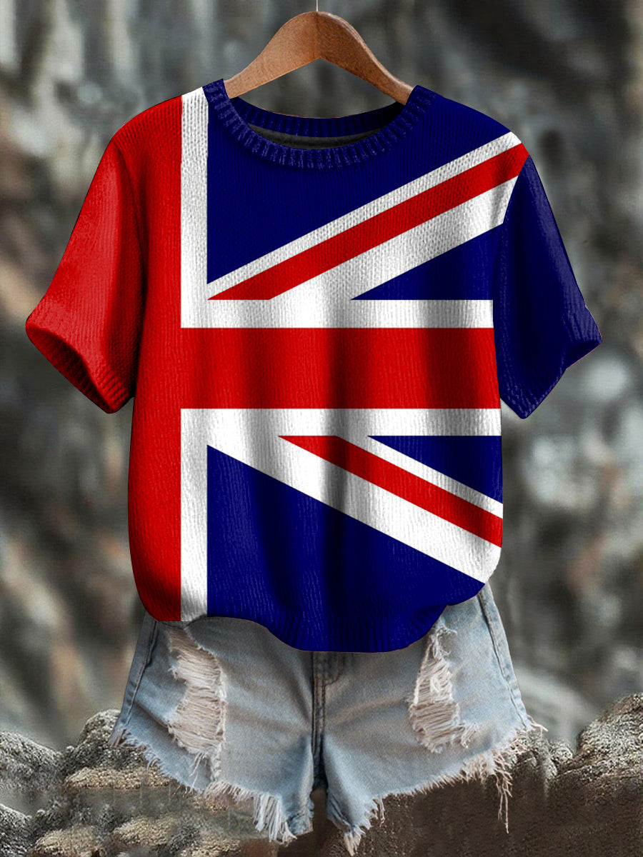 Women's British Flag Short-sleeved T-shirt trupatriotic