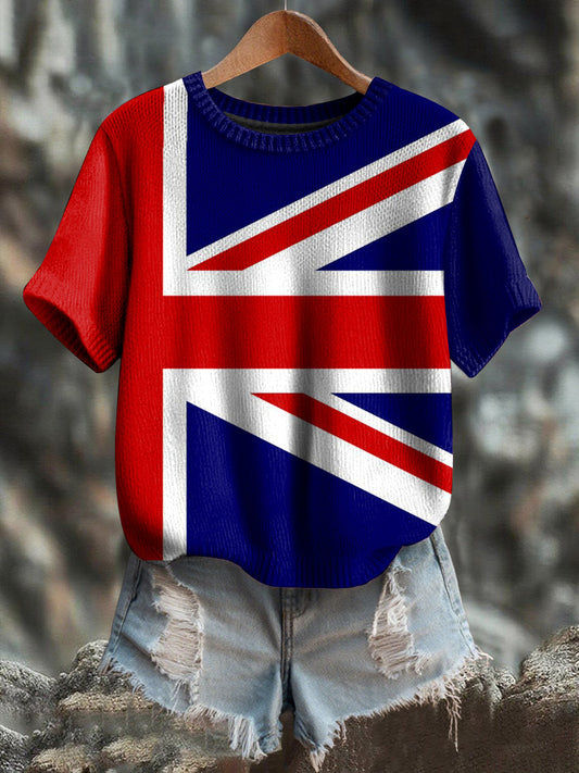 Women's British Flag Short-sleeved T-shirt trupatriotic