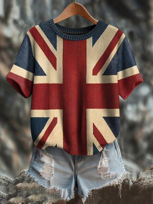 Women's British Flag Short-sleeved T-shirt trupatriotic